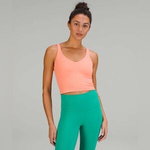 Lululemon Align Ribbed Tank Top Sunny Coral Womens Size 10
